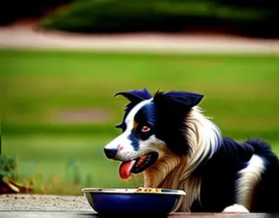 healthy eating and eating habits of a Border Collie